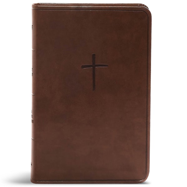 Cover image for CSB Compact Bible, Value Edition, Brown Leathertouch, isbn: 9781535905718