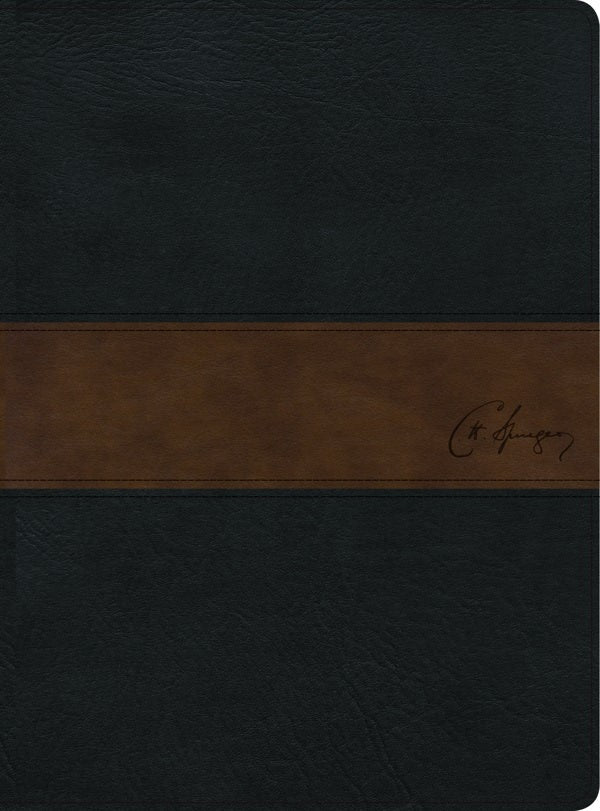 Cover image for Rvr 1960 Biblia de Estudio Spurgeon, Negro/Marrón Símil Piel, isbn: 9781535915182