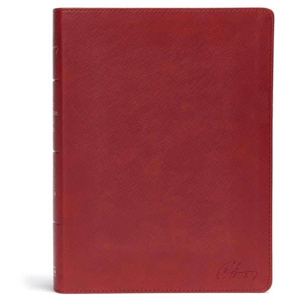 Cover image for KJV Spurgeon Study Bible, Crimson Leathertouch, isbn: 9781535925556