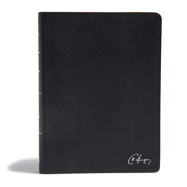Cover image for KJV Spurgeon Study Bible, Black Genuine Leather, isbn: 9781535925563