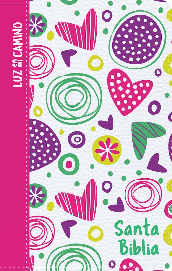 Cover image for NVI Biblia Luz En Mi Camino Corazones, Multicolor Sï¿½mil Piel, isbn: 9781535943581