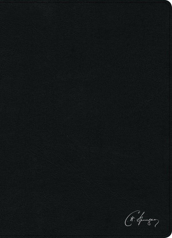 Cover image for Rvr 1960 Biblia de Estudio Spurgeon, Negro Piel Genuina, isbn: 9781535952392