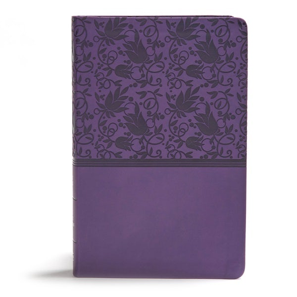 Cover image for KJV Giant Print Reference Bible, Purple Leathertouch, Indexed, isbn: 9781535954051