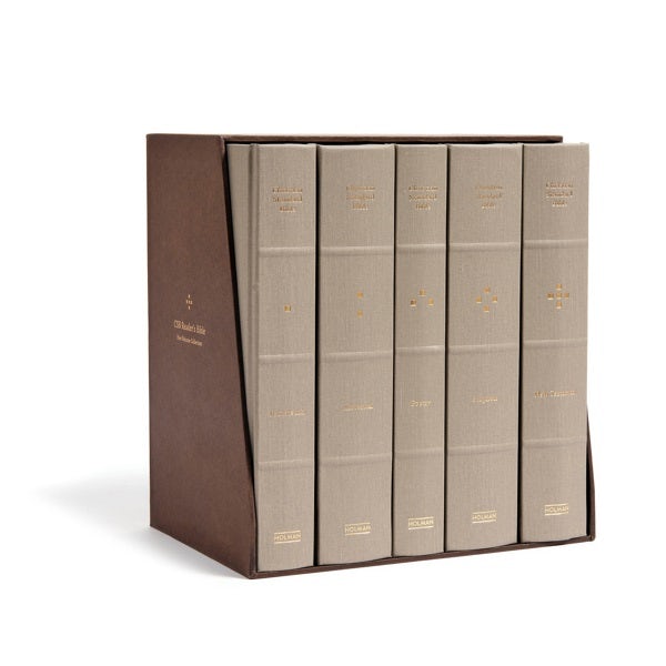 Cover image for CSB Reader's Bible, Cloth Over Board, Five-Volume Collection, isbn: 9781535965804
