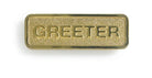 Cover image for Greeter Badge - Brass Finish, isbn: 9781535999229