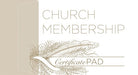 Cover image for Church Membership Certificate Pad (26 Count), isbn: 9781535999274