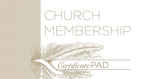 Cover image for Church Membership Certificate Pad (26 Count), isbn: 9781535999274