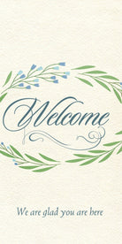 Cover image for Guest Card - Welcome We Are Glad You Are Here (Package of 50), isbn: 9781535999359