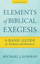 Cover image for Elements of Biblical Exegesis, isbn: 9781540963536