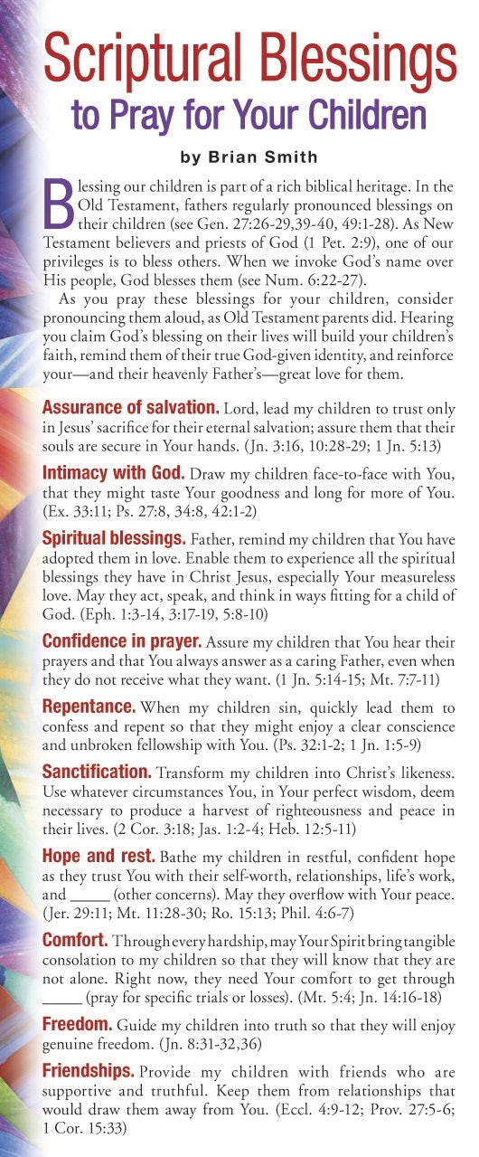 Cover image for Scriptural Blessings to Pray for Your Children 50-Pack, isbn: 9781576839638
