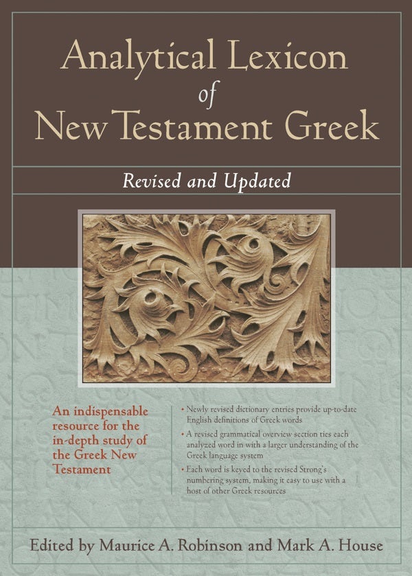 Cover image for Analytical Lexicon of New Testament Greek, isbn: 9781598567014