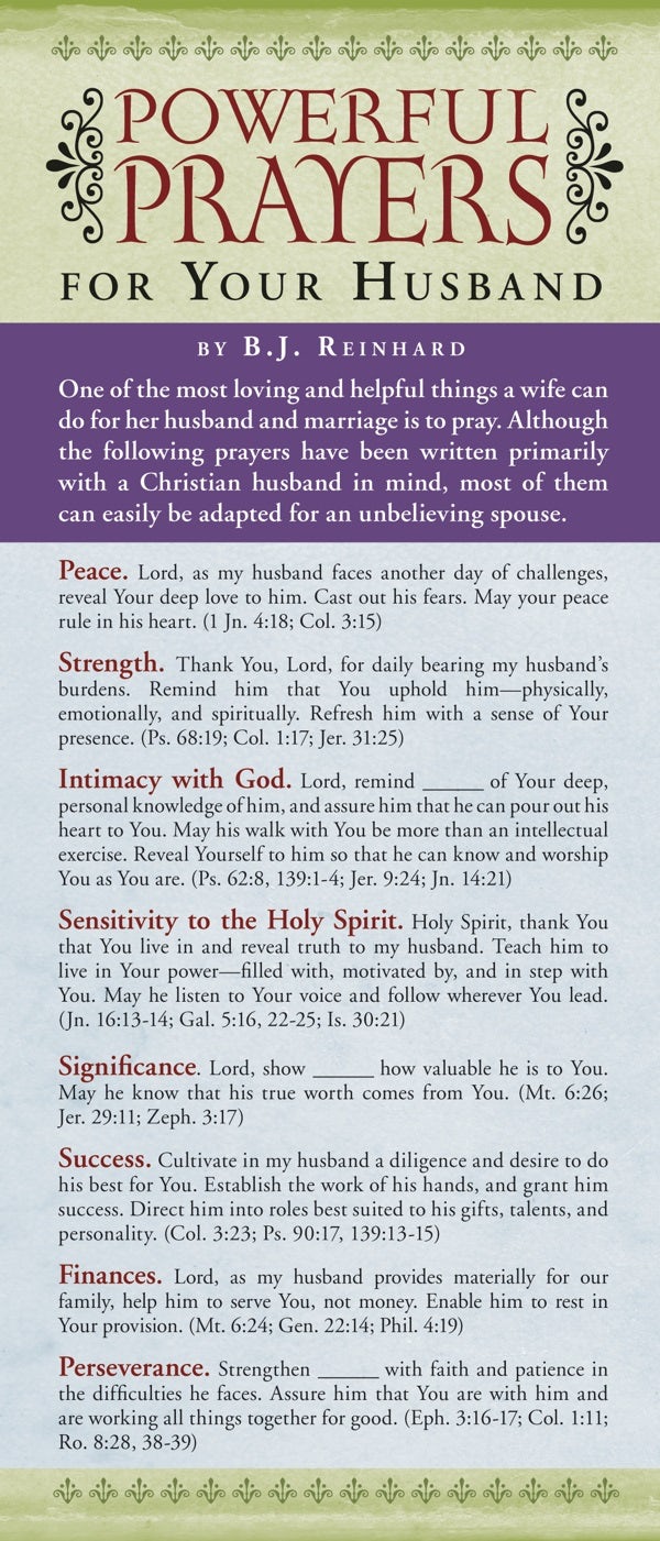 Cover image for Powerful Prayers for Your Husband 50-Pack, isbn: 9781600061585