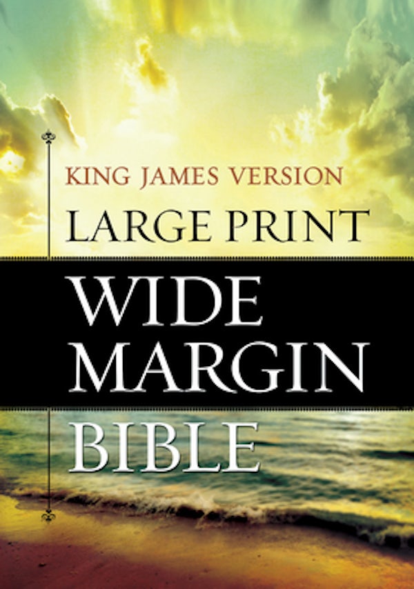 Cover image for Large Print Wide Margin Bible-KJV, isbn: 9781619700895