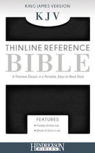 Cover image for KJV Thinline Reference Bible, Flexisoft (Red Letter, Imitation Leather, Black), isbn: 9781619709591