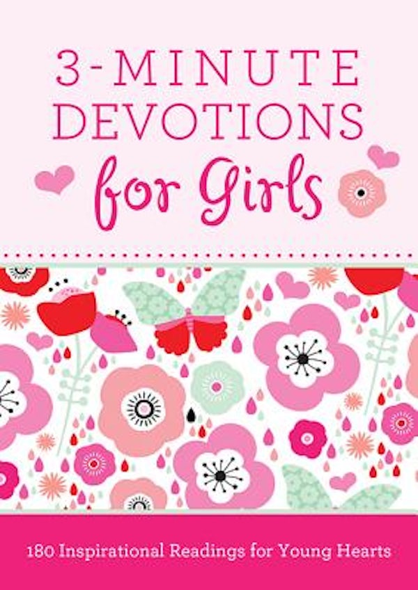 Cover image for 3-Minute Devotions for Girls, isbn: 9781628366389