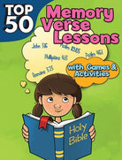 Cover image for Top 50 Memory Verse Lessons with Games & Activities, isbn: 9781628625059