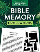 Cover image for Bible Memory Crosswords Large Print, isbn: 9781636091051