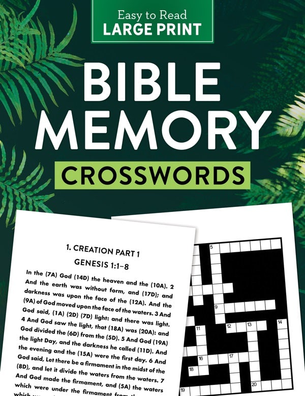 Cover image for Bible Memory Crosswords Large Print, isbn: 9781636091051