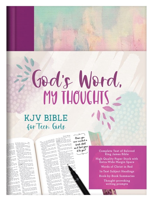 Cover image for God's Word, My Thoughts KJV Bible for Teen Girls, isbn: 9781636091464