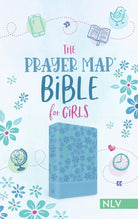 Cover image for The Prayer Map Bible for Girls Nlv [Sky Blue Shimmer], isbn: 9781636094700