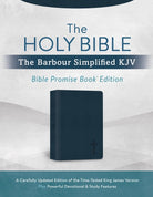 Cover image for The Holy Bible: The Barbour Simplified KJV Bible Promise Book Edition [Navy Cross], isbn: 9781636094793