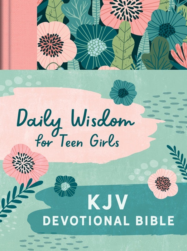 Cover image for Daily Wisdom for Teen Girls KJV Devotional Bible [Blush Rainforest], isbn: 9781636095011