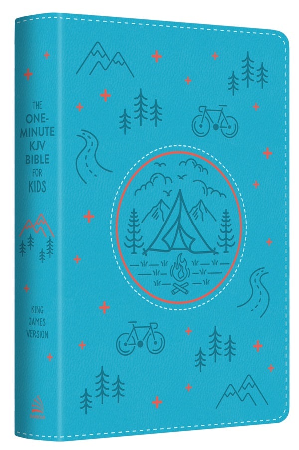 Cover image for The One-Minute KJV Bible for Kids [Adventure Blue], isbn: 9781636095226