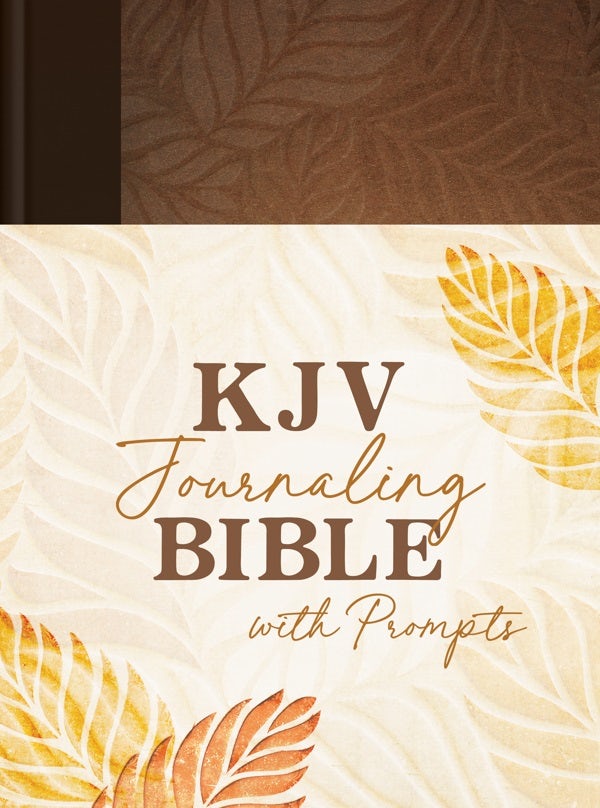 Cover image for KJV Journaling Bible with Prompts [Copper Leaf], isbn: 9781636095622
