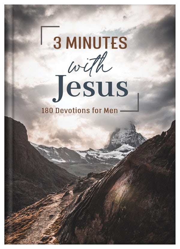 Cover image for 3 Minutes with Jesus: 180 Devotions for Men, isbn: 9781636095769