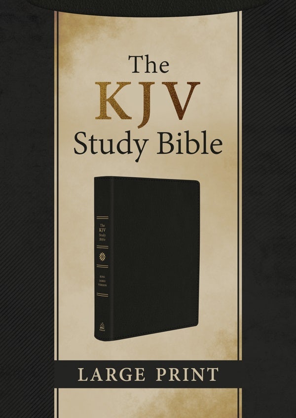 Cover image for The KJV Study Bible, Large Print [Black Genuine Leather], isbn: 9781636096025