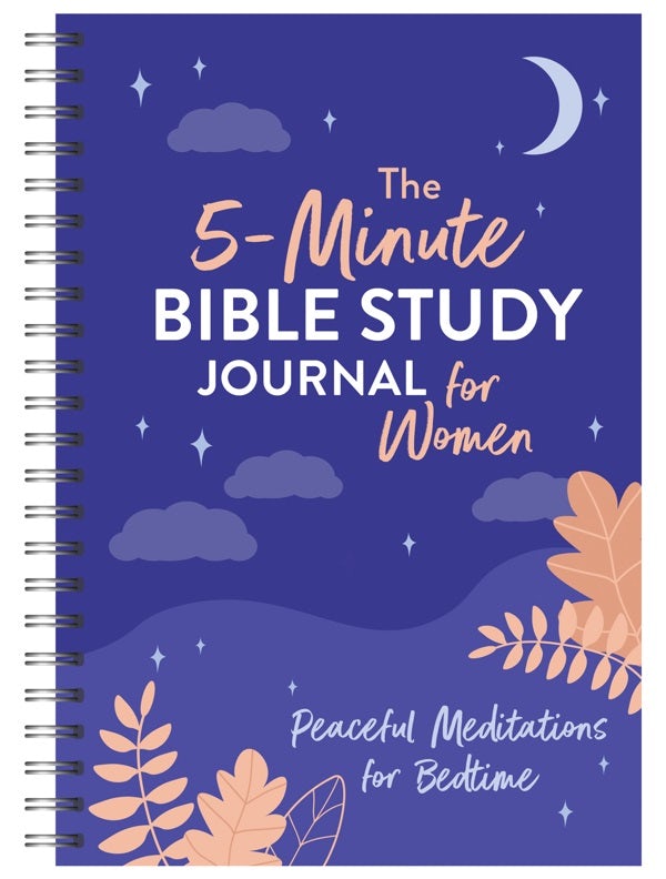 Cover image for The 5-Minute Bible Study Journal for Women: Peaceful Meditations for Bedtime, isbn: 9781636096155