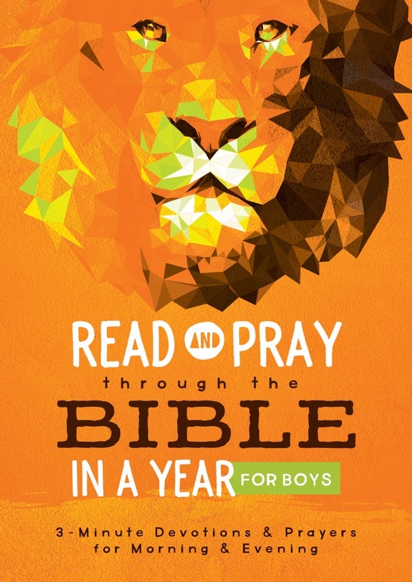 Cover image for Read and Pray Through the Bible in a Year for Boys, isbn: 9781636097305