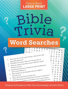 Cover image for Bible Trivia Word Searches Large Print, isbn: 9781636097411