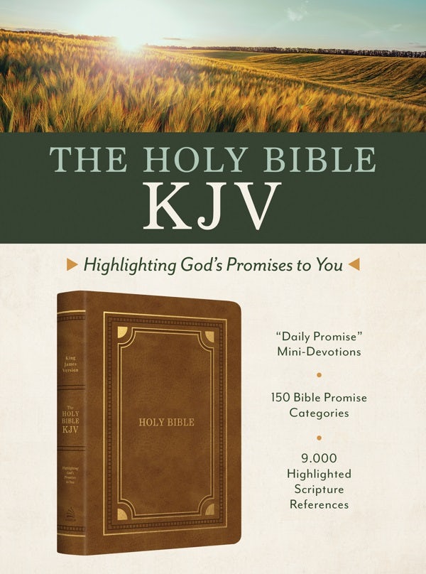 Cover image for Holy Bible Kjv: Highlighting God's Promises to You [Gold & Camel], isbn: 9781636097558