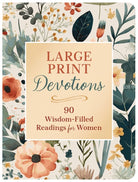 Cover image for Large Print Devotions: 90 Wisdom-Filled Readings for Women, isbn: 9781636098470