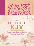 Cover image for The Holy Bible Kjv: Featuring an Easy-To-Follow Two-Year Study Plan [Magenta Florals], isbn: 9781636098494