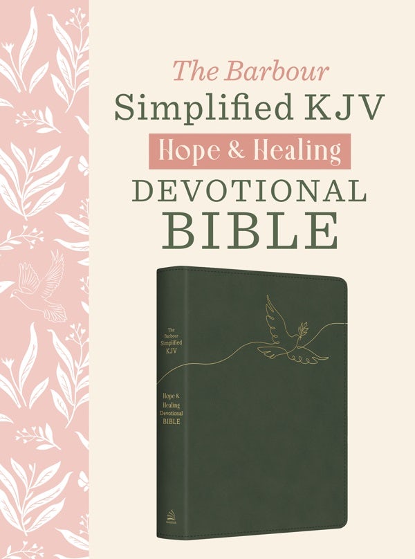 Cover image for The Hope & Healing Devotional Bible [Dark Sage Doves], isbn: 9781636098913
