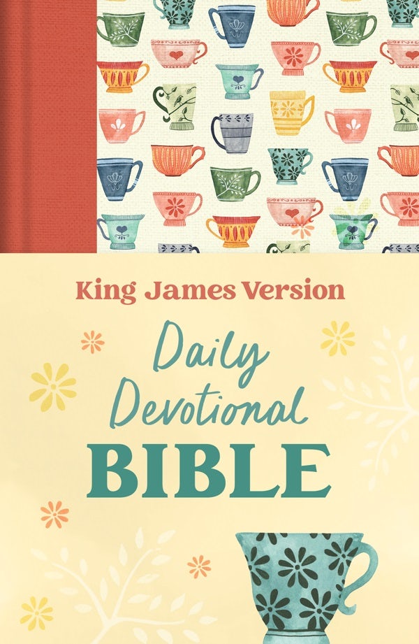 Cover image for Daily Devotional Bible King James Version [Tangerine Tea Time], isbn: 9781636099484