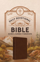 Cover image for Daily Devotional Bible King James Version [Hickory Cross], isbn: 9781636099491