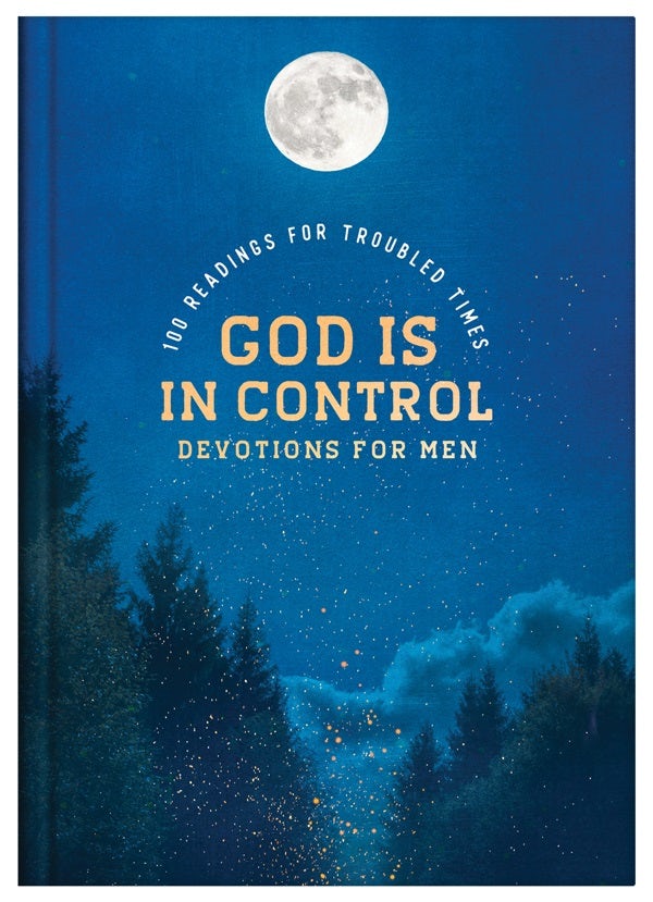 Cover image for God Is in Control Devotions for Men, isbn: 9781636099552