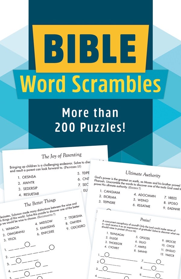 Cover image for Bible Word Scrambles, isbn: 9781636099705