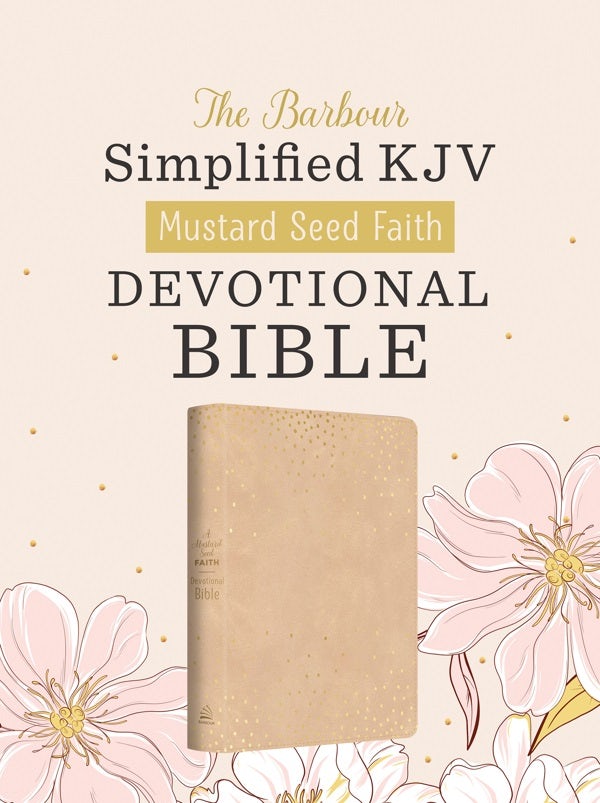 Cover image for Mustard Seed Faith Devotional Bible--Barbour Skjv [Beige Polka Dots], isbn: 9781636099743