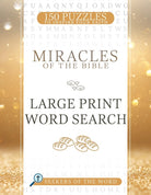 Cover image for Miracles of the Bible Large Print Word Search, isbn: 9781641239134