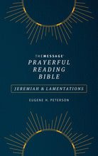 Cover image for The Message Prayerful Reading Bible: Jeremiah & Lamentations (Softcover, Blue), isbn: 9781641583992