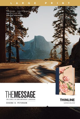 Cover image for The Message Thinline, Large Print (Leather-Look, Garden Bloom), isbn: 9781641585569