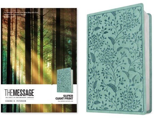 Cover image for The Message Super Giant Print (Leather-Look, Teal Berries), isbn: 9781641585606