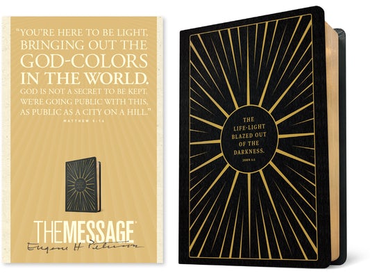 Cover image for The Message Anniversary Edition (Leather-Look, Life-Light Black), isbn: 9781641587082