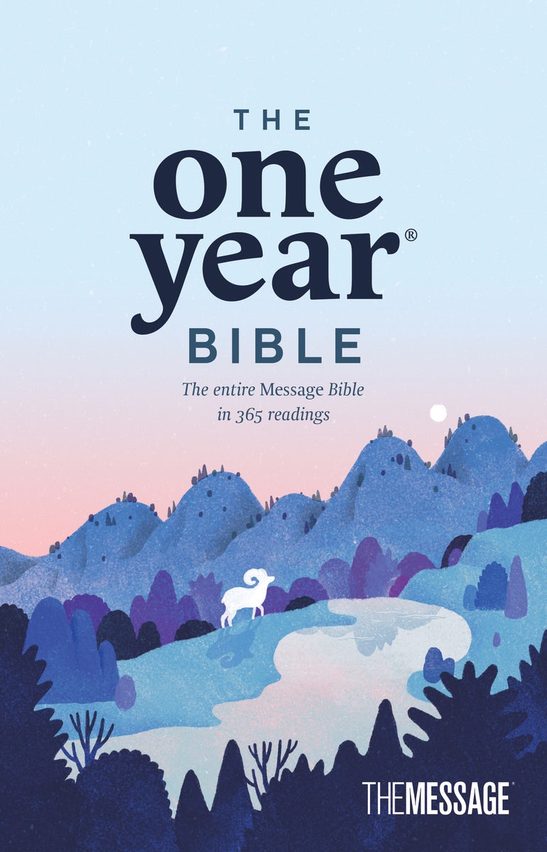 Cover image for The One Year Bible the Message (Softcover), isbn: 9781641588256
