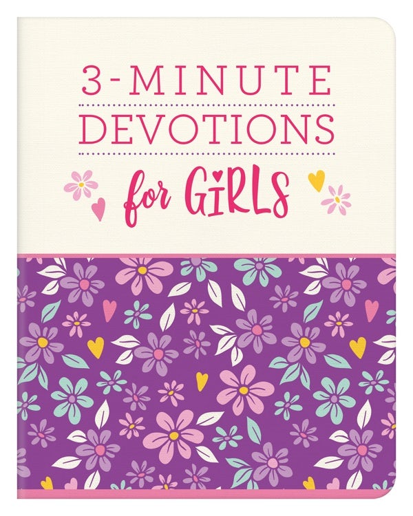 Cover image for 3-Minute Devotions for Girls, isbn: 9781643522678