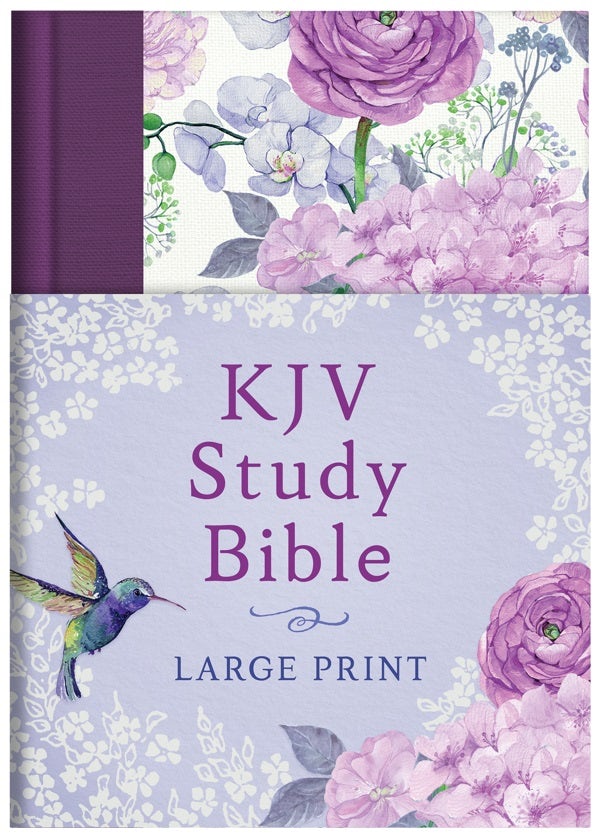 Cover image for KJV Study Bible - Large Print [hummingbird Lilacs], isbn: 9781643527956